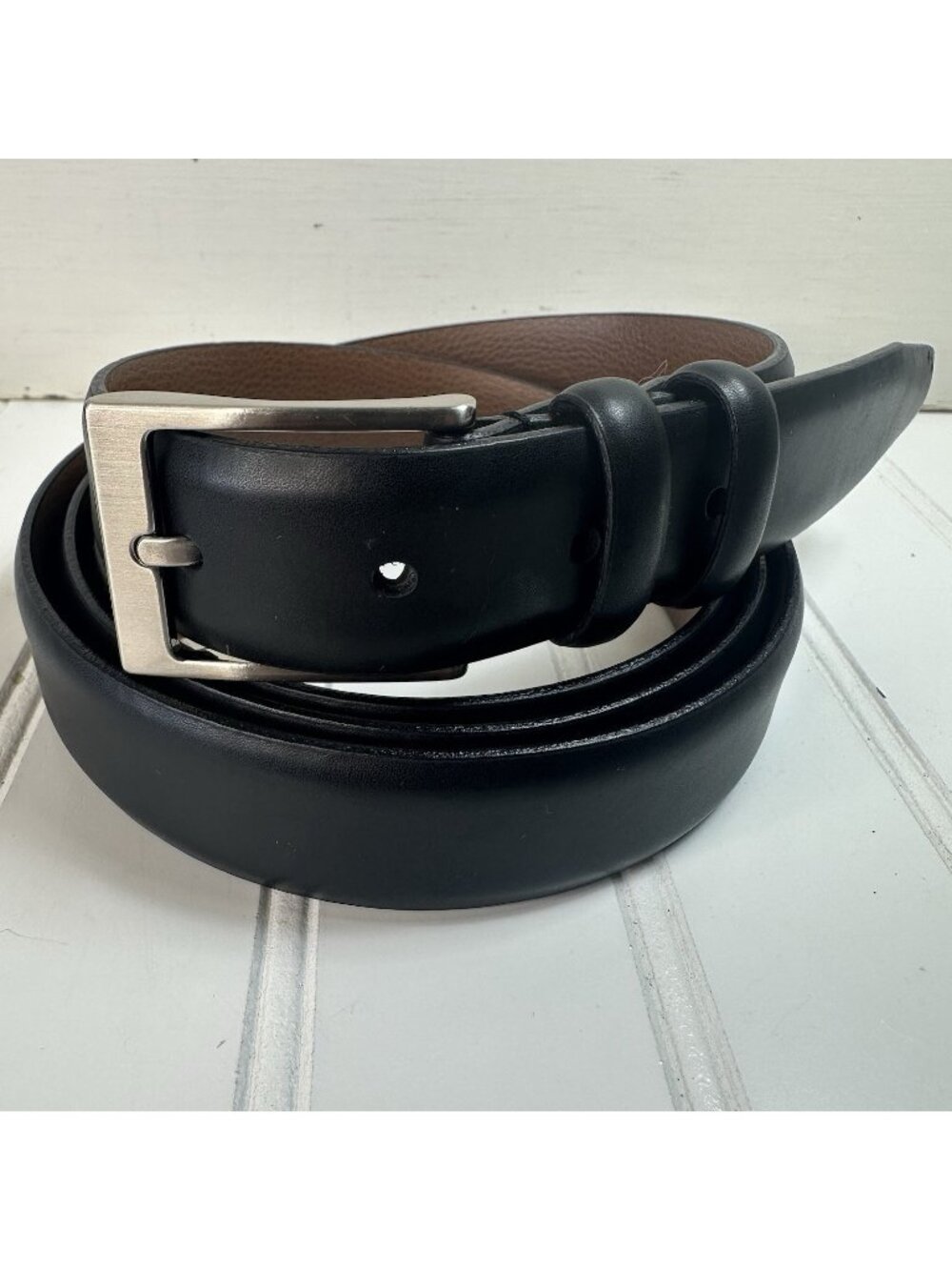 Black Belt Full Grain Italian Leather Men’s Big XXXL Plus Size 58” to 60” x 1”